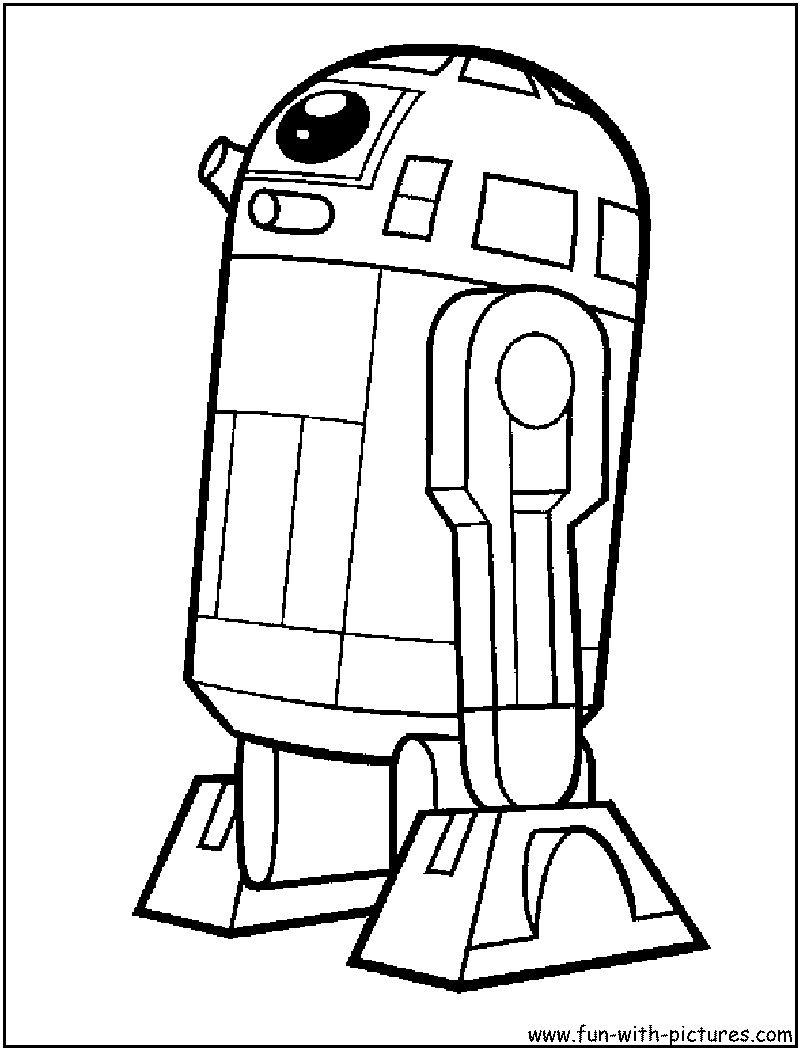 Lego Star Wars Coloring Pages R2D2 2