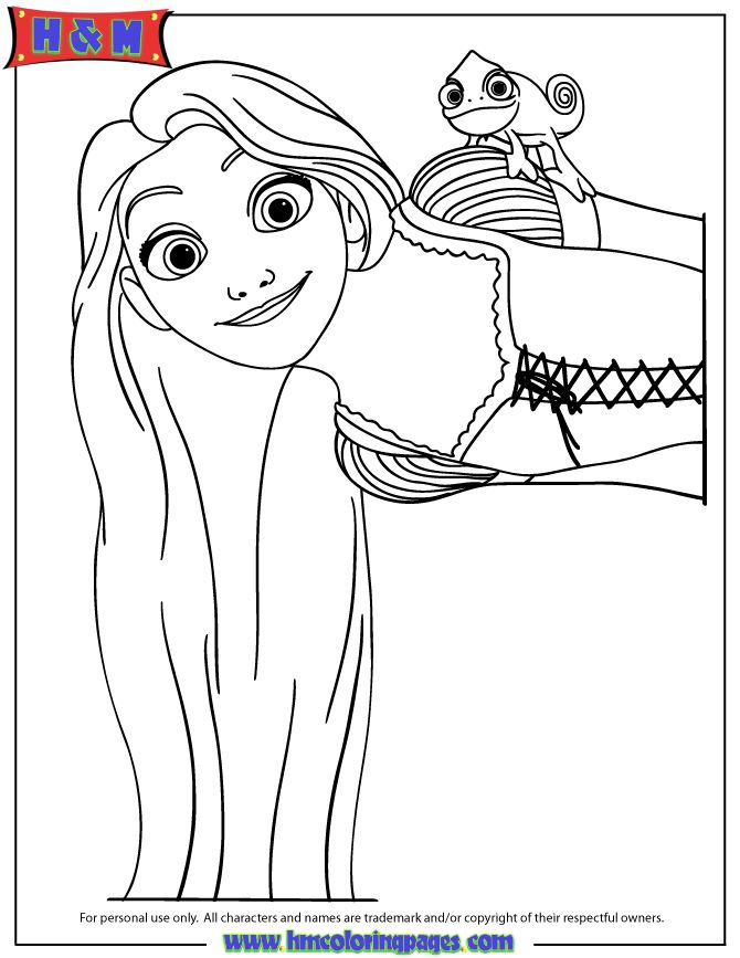 Rapunzel Coloring Pages 3