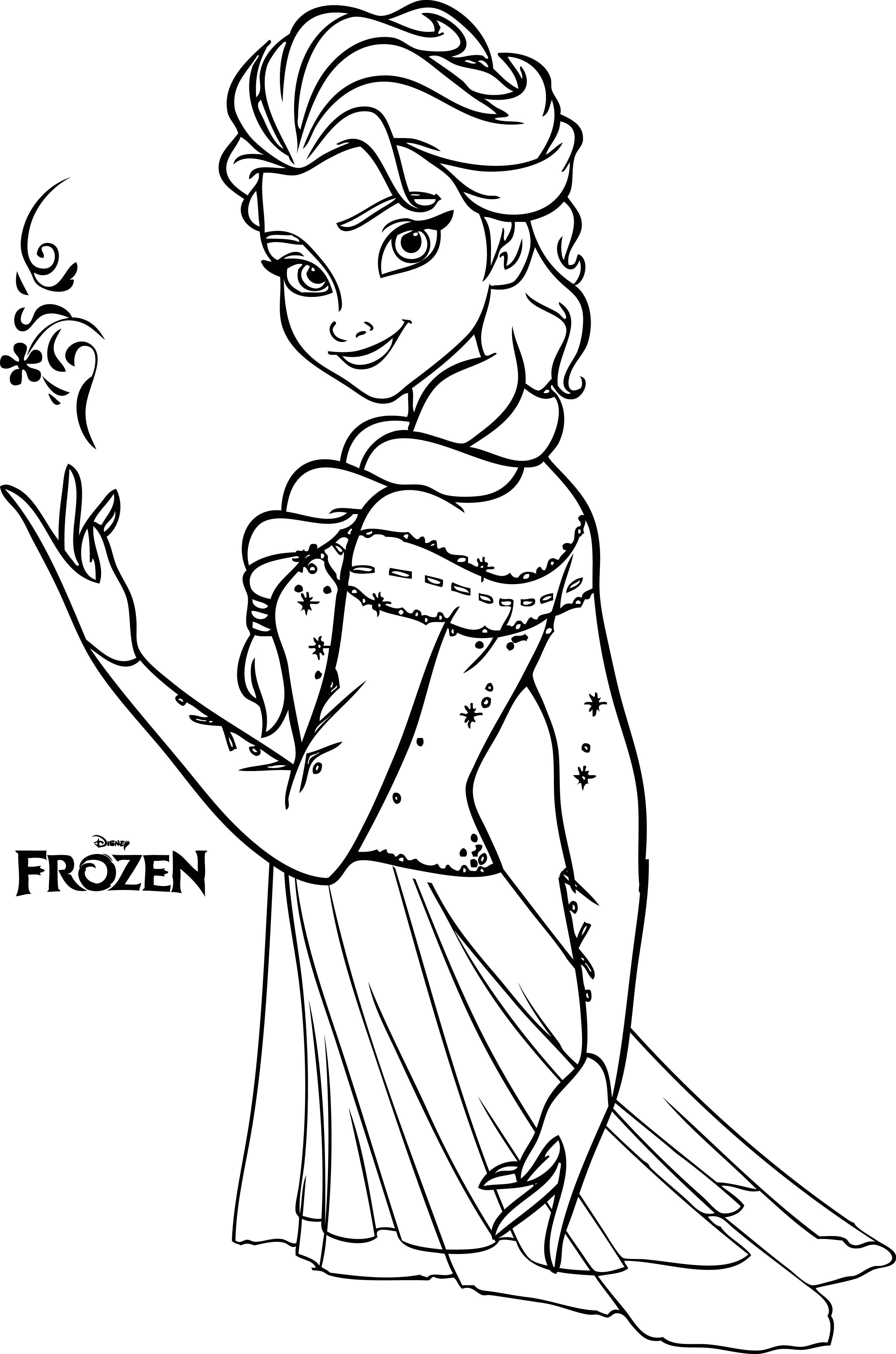 Tranh Tô Màu Công Chúa Elsa 8