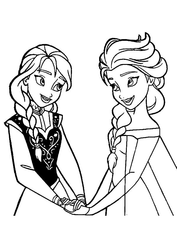 Tranh Tô Màu Elsa Và Anna19