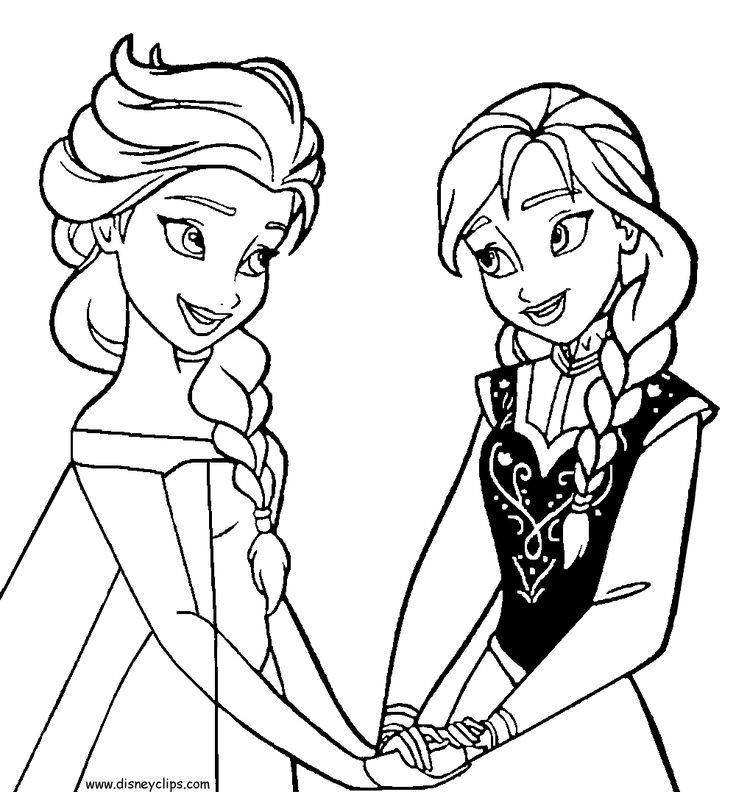 Tranh Tô Màu Elsa Và Anna31