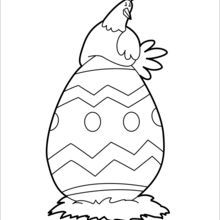 Easter Chicks Coloring Page 2