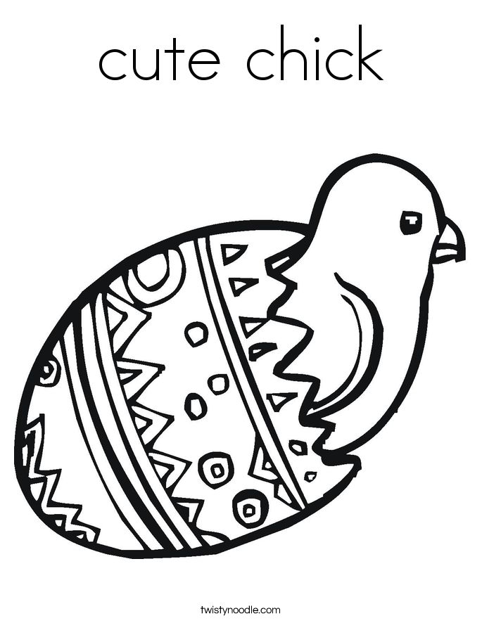 Easter Chicks Coloring Page 22