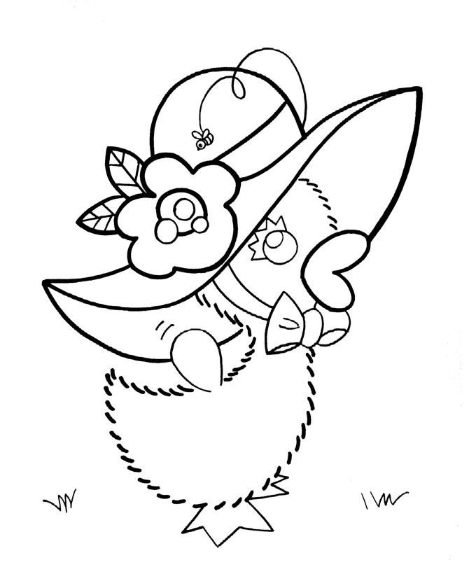 Easter Chicks Coloring Page 25