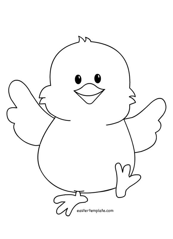 Easter Chicks Coloring Page 3