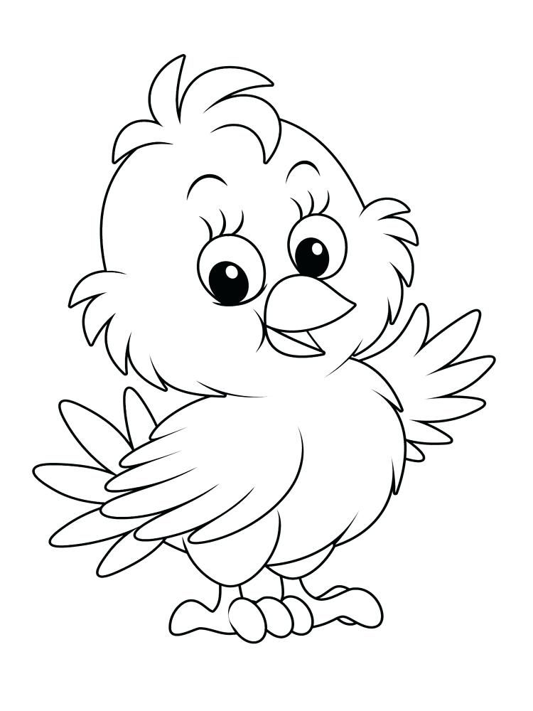 Easter Chicks Coloring Page 4
