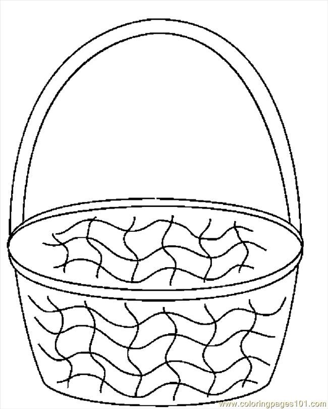 Empty Easter Basket Coloring Page 11