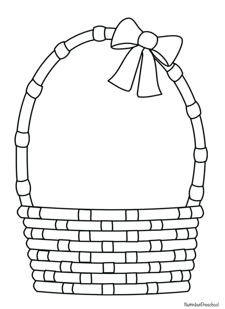 Empty Easter Basket Coloring Page 15