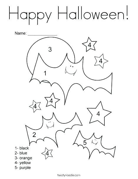 Halloween Coloring Pages Bats 11