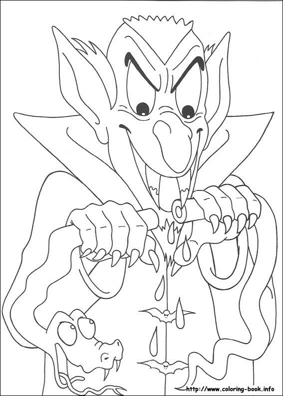 Halloween Coloring Pages Vampire 13