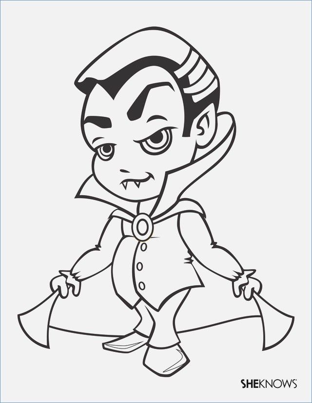 Halloween Coloring Pages Vampire 20