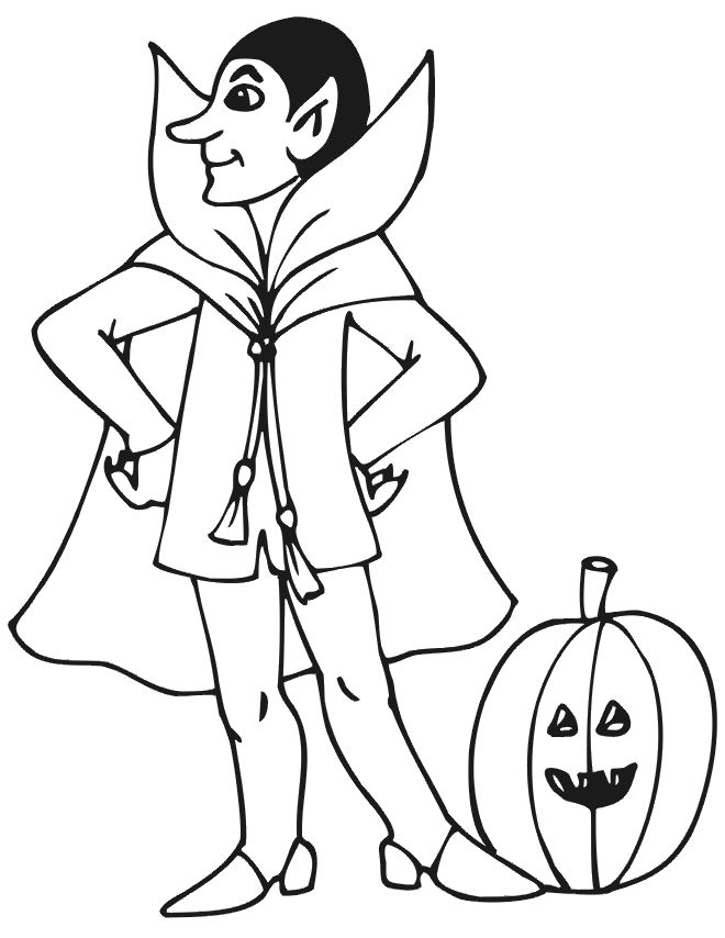 Halloween Coloring Pages Vampire 37
