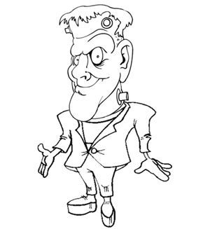Halloween Frankenstein Coloring Pages 11