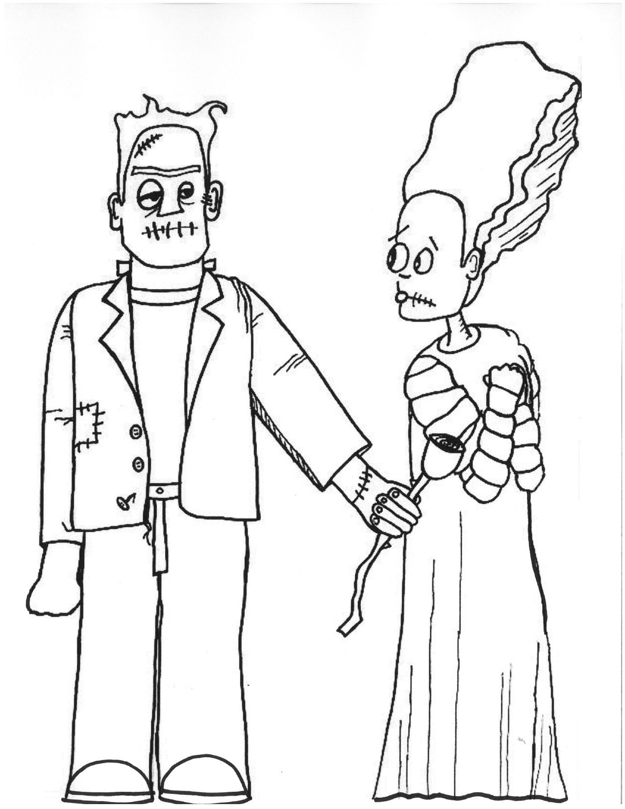 Halloween Frankenstein Coloring Pages 37