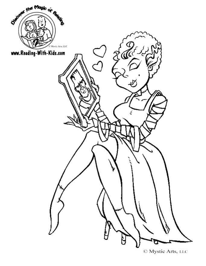 Halloween Frankenstein Coloring Pages 40