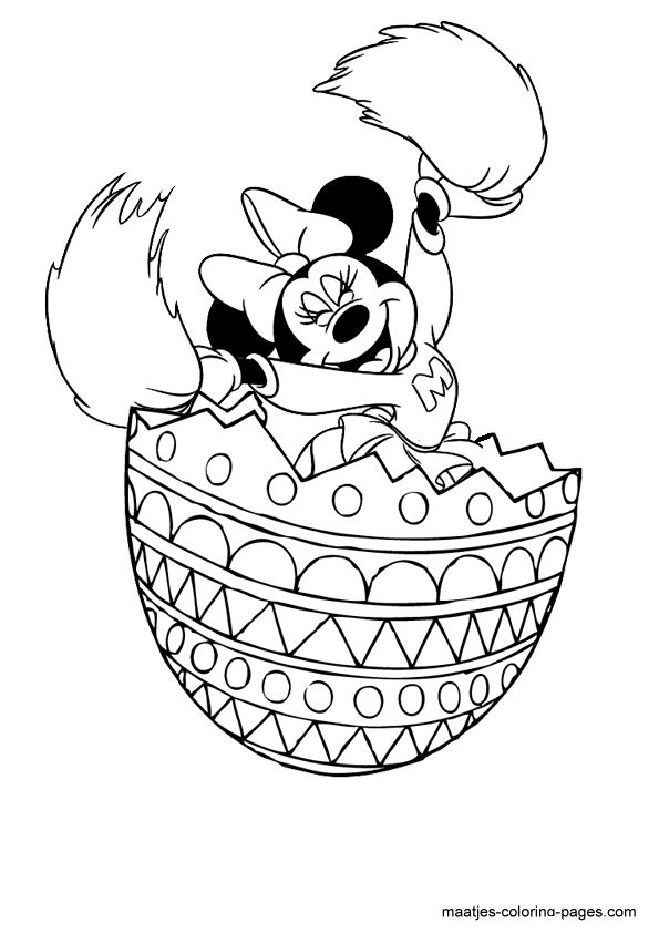 Minnie Mouse Easter Coloring Pages 10
