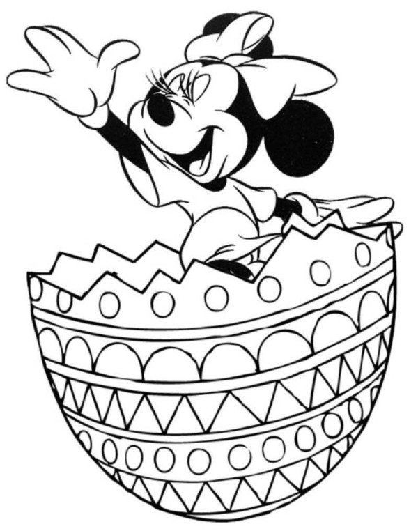 Minnie Mouse Easter Coloring Pages 21
