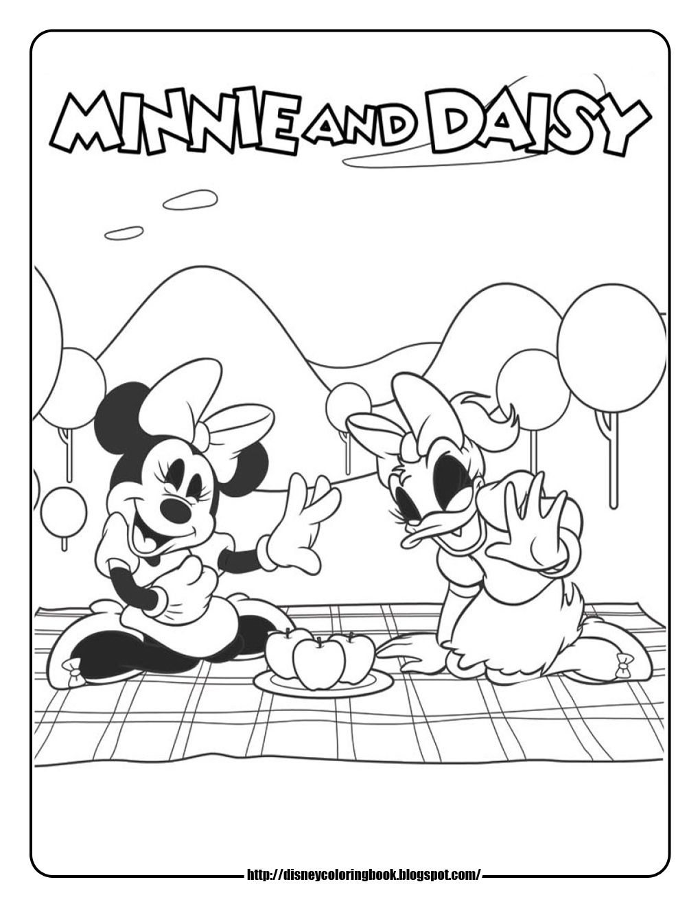 Minnie Mouse Easter Coloring Pages 24