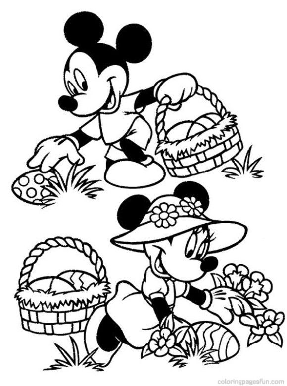 Minnie Mouse Easter Coloring Pages 25