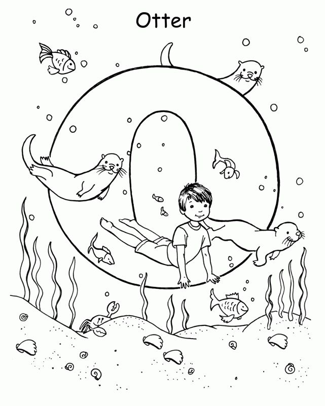 Free ABC Yoga pose coloring pages 5