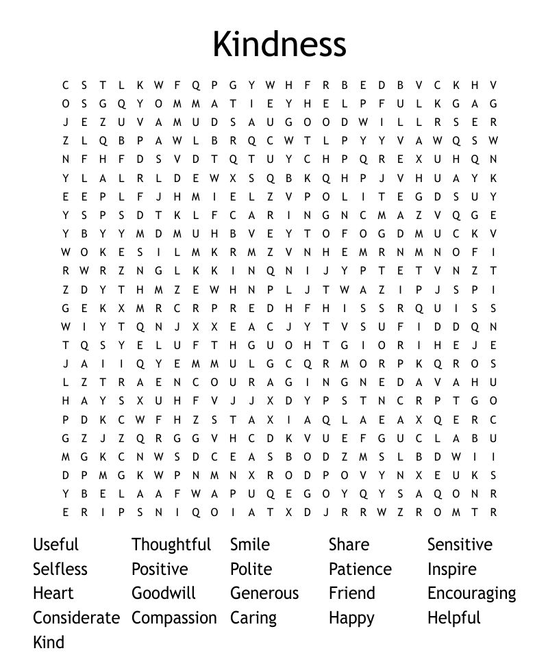 word search kindness 3