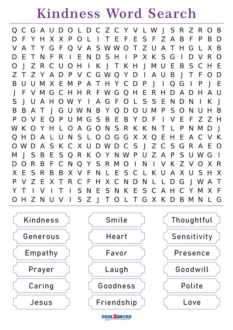 word search kindness 7