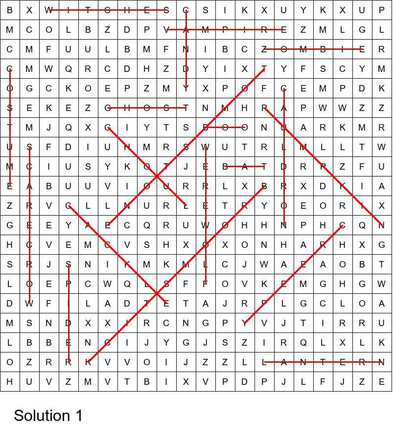 Halloween word search for middle school size 20x20 No 1