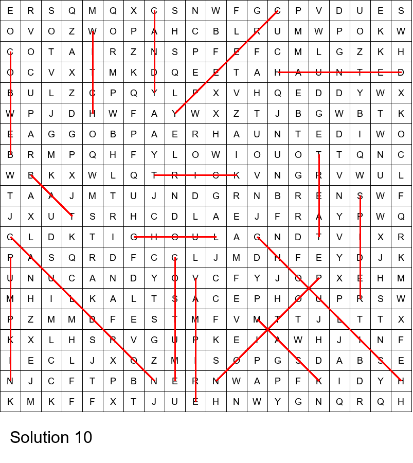 Halloween word search for middle school size 20x20 No 10