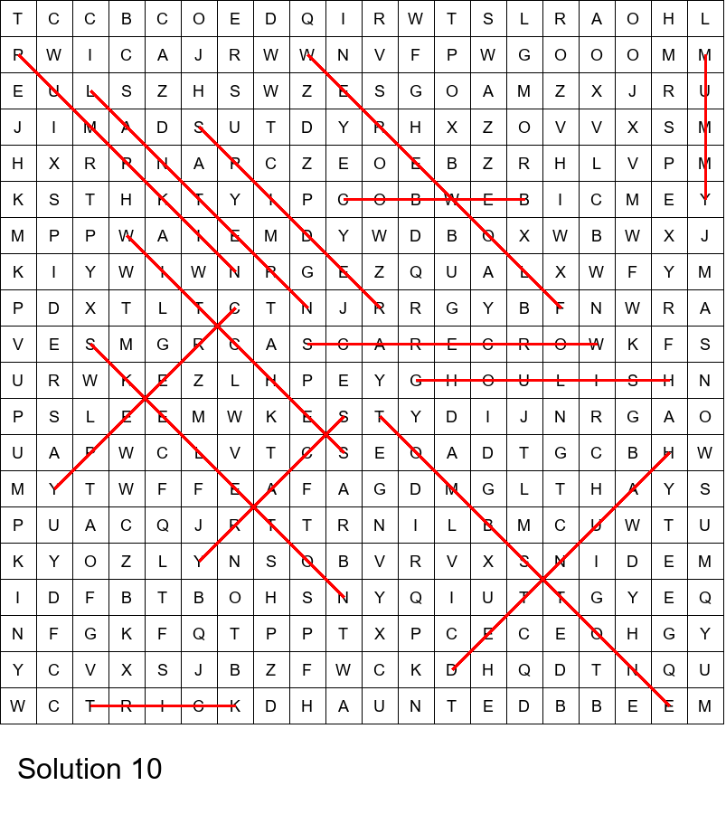 Spooky Halloween word search with solutions size 20x20 No 10