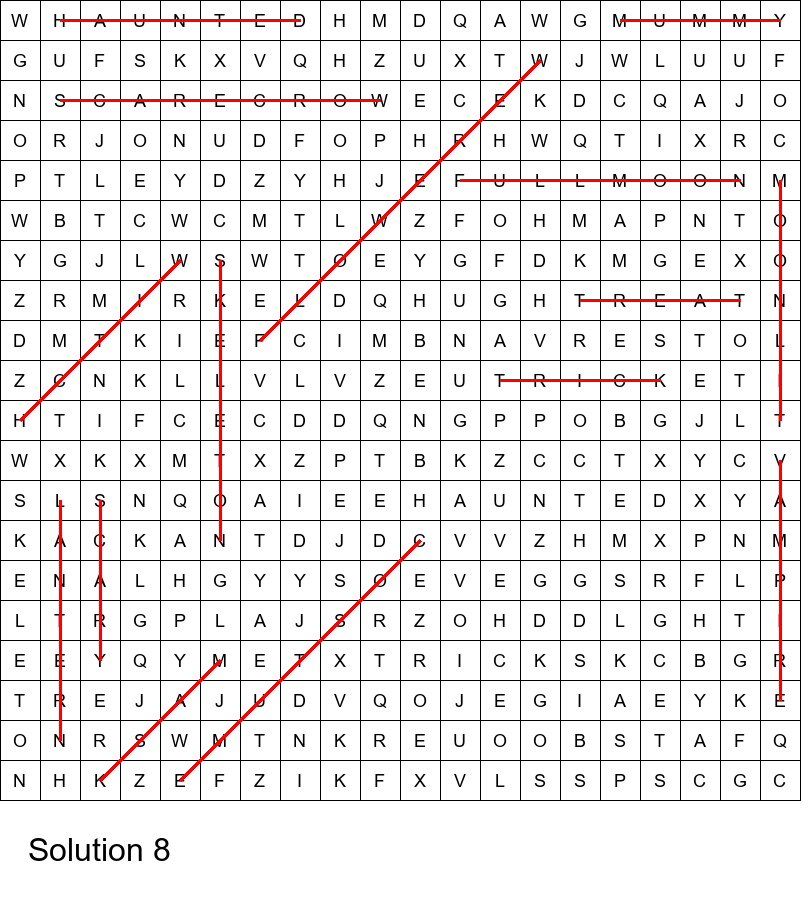 Spooky Halloween word search with solutions size 20x20 No 8